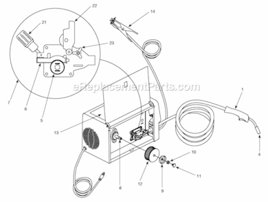Page A Diagram and Parts List for WG4130  Campbell Hausfeld Welder